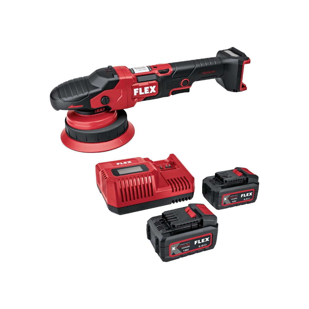 FLEX XFE 2 15 18-EC Set – Batteridriven Friexcentrisk Polermaskin (18V)